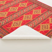 モロッコの日の出:幾何学的ボホエレガンス シェルパブランケット (3/4)