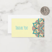 モロッコの曼荼羅カラフルの民族模様 ノートカード (正面/裏面インサイチュ)