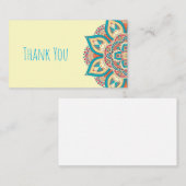 モロッコの曼荼羅カラフルの民族模様 ノートカード (正面/裏面)