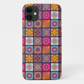 モロッコの曼荼羅カラフルの民族模様 Case-Mate iPhoneケース (裏面)