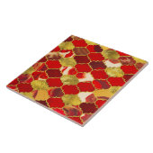 モロッコの棚札と金ゴールド タイル (側面)