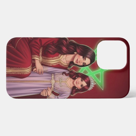 モロッコの母と娘の電話ケース iPhoneケース (裏面横)