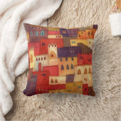 モロッコの水彩画 クッション (ブランケット)