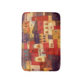 モロッコの水彩画 バスマット (正面縦)