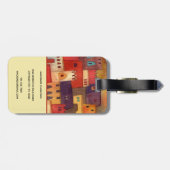 モロッコの水彩画 ラゲッジタグ (裏面横)