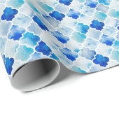 モロッコの水彩:手描きシームレス ラッピングペーパー (ロールコーナー)