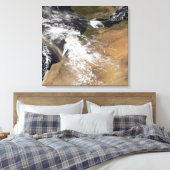 モロッコの海岸から塵が舞い降りる キャンバスプリント (インサイチュ (寝室))