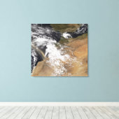 モロッコの海岸から塵が舞い降りる キャンバスプリント (インサイチュ (ウッドフロア))