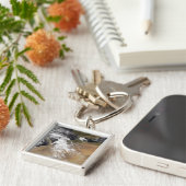 モロッコの海岸から塵が舞い降りる キーホルダー (側面)