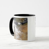 モロッコの海岸から塵が舞い降りる マグカップ (正面左)