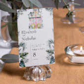 モロッコの熱帯フローラ |の結婚テーブル番号 テーブルナンバー