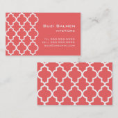 モロッコの珊瑚によっては名刺が夢を見ます 名刺 (正面/裏面)