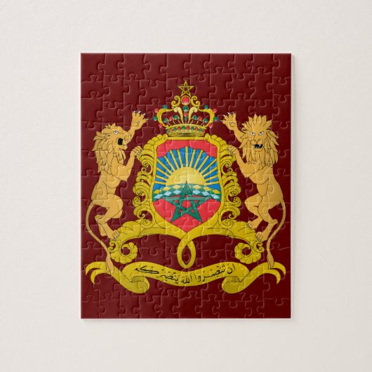 モロッコの紋章付き外衣 ジグソーパズル (縦)