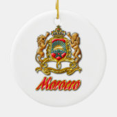 モロッコの紋章付き外衣 セラミックオーナメント (裏面)