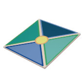 モロッコの色が交差して円を描く タイル (側面)