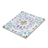 モロッコの花柄 タイル (側面)