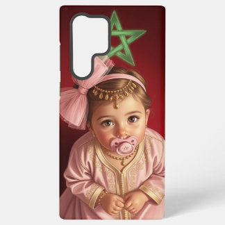 モロッコの赤ちゃん女の子 オーダーメイドスマホケース SAMSUNG GALAXY S22 ULTRAケース