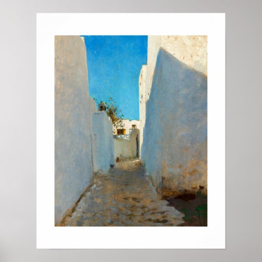 モロッコの通りシーン(1879年~1880年頃) ポスター (正面)