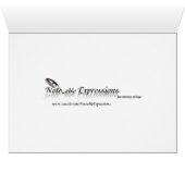 モロッコの青いテーブル数カード (内部横(下))