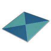 モロッコの青と緑のダイヤモンドパターンタイル タイル (側面)