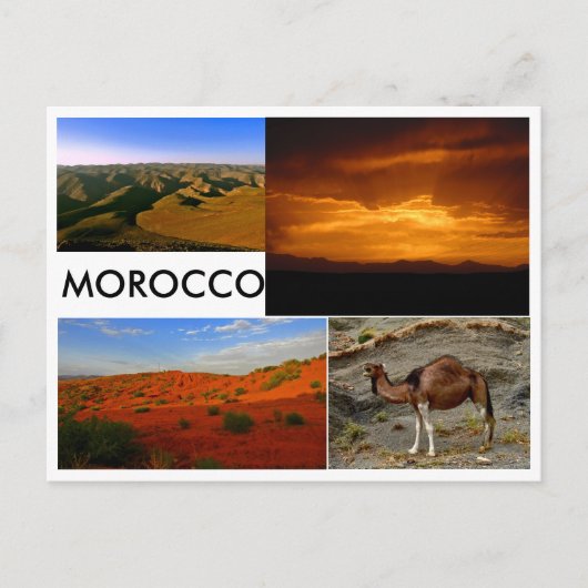 モロッコの風景 ポストカード (正面)
