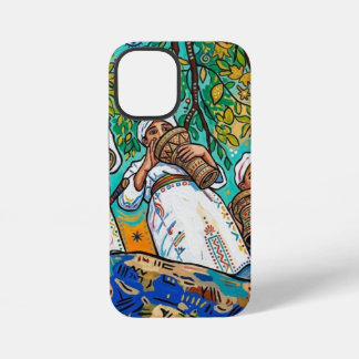 モロッコのAhwash アマジグ民俗芸術プリント iPhone 12 Miniケース