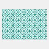 モロッコのZellijパターンギフトラッピング紙シート ラッピングペーパーシート (正面3)