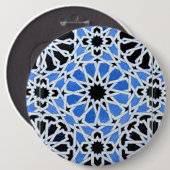 モロッコのZellijボタン 缶バッジ (正面&裏面)