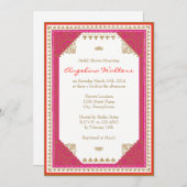 モロッコをテーマにしたブライダルシャワーの招待状 招待状 (正面/裏面)