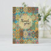 モロッコアラベスクオーナメントカスタマイズ可能カード サンキューカード (スタンド正面)