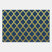 モロッコアラベスク金ゴールド ラッピングペーパーシート (正面2)