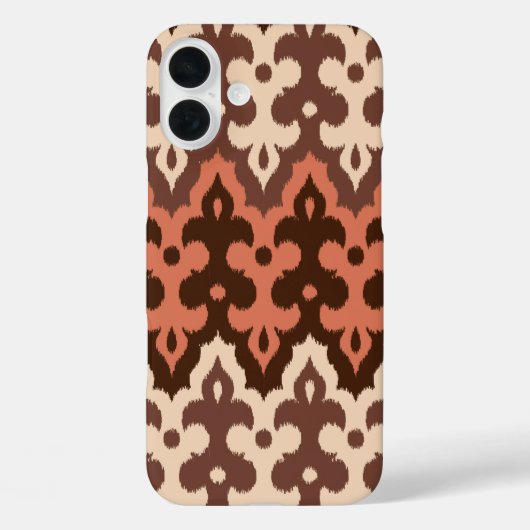 モロッコイカットダマスク,ブラウン,タウペ&ラスト Case-Mate iPhoneケース (裏面)