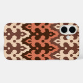 モロッコイカットダマスク,ブラウン,タウペ&ラスト Case-Mate iPhoneケース (裏面 (横))
