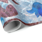 モロッコイタリアンパターン抽象付きヴィンテージタイル ラッピングペーパー (ロールコーナー)