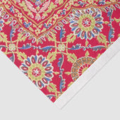 モロッコインスパイアピンクとブルーのプリントの切り離し 薄葉紙 (詳細)