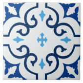 モロッコインスパイアーブルー地中海のタイル タイル (正面)