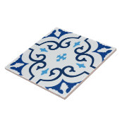 モロッコインスパイアーブルー地中海のタイル タイル (側面)