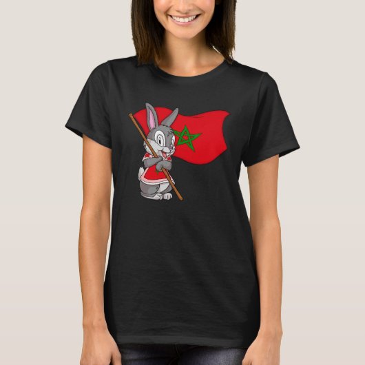 モロッコウサギ Tシャツ (正面)