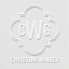 モロッコエレガントクローバー3イニシャル名