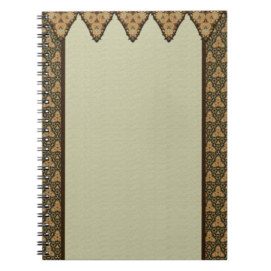 モロッコエレガントデザイン ノートブック (正面)