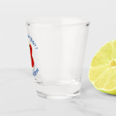 モロッコエンジェルハヌカーパーソナライズされた国旗 ショットグラス (右)