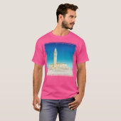 モロッコカサブランカタベルポスターハッサンIiモスク Tシャツ (正面フル)