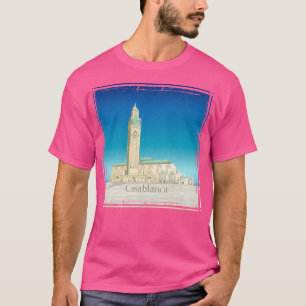 モロッコカサブランカタベルポスターハッサンIiモスク Tシャツ