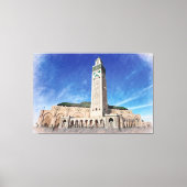 モロッコカサブランカモスクハッサン2イスラム キャンバスプリント (正面)