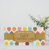 モロッコカラフルクローバーギフト証書 (スタンド正面)