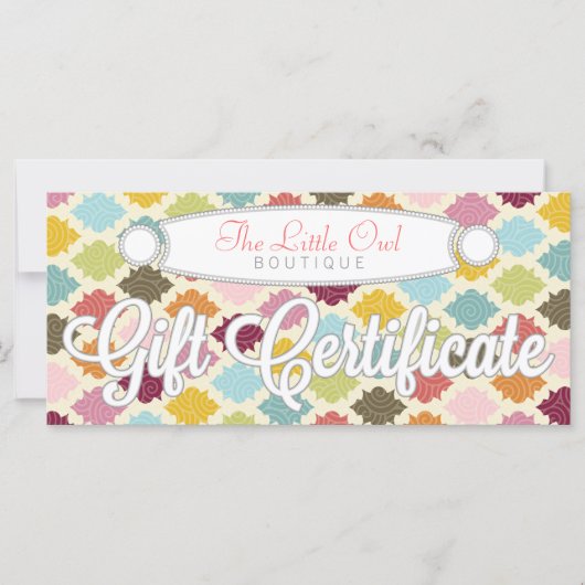 モロッコカラフルクローバー – ギフト券 (正面)