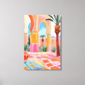 モロッコカラフルコートヤードアートプリント キャンバスプリント (正面)
