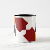 モロッコカラフルタイルのマグカップ ツートーンマグカップ (中央)