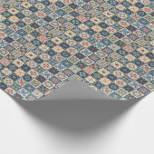 モロッコカラフルタイル、ゴージャスなシームレスなパターン ラッピングペーパー (角)