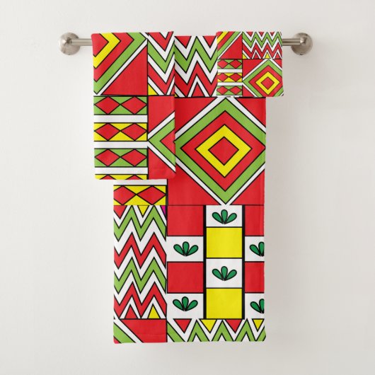 モロッコカラフルモザイク模様 バスタオルセット (インサイチュ)